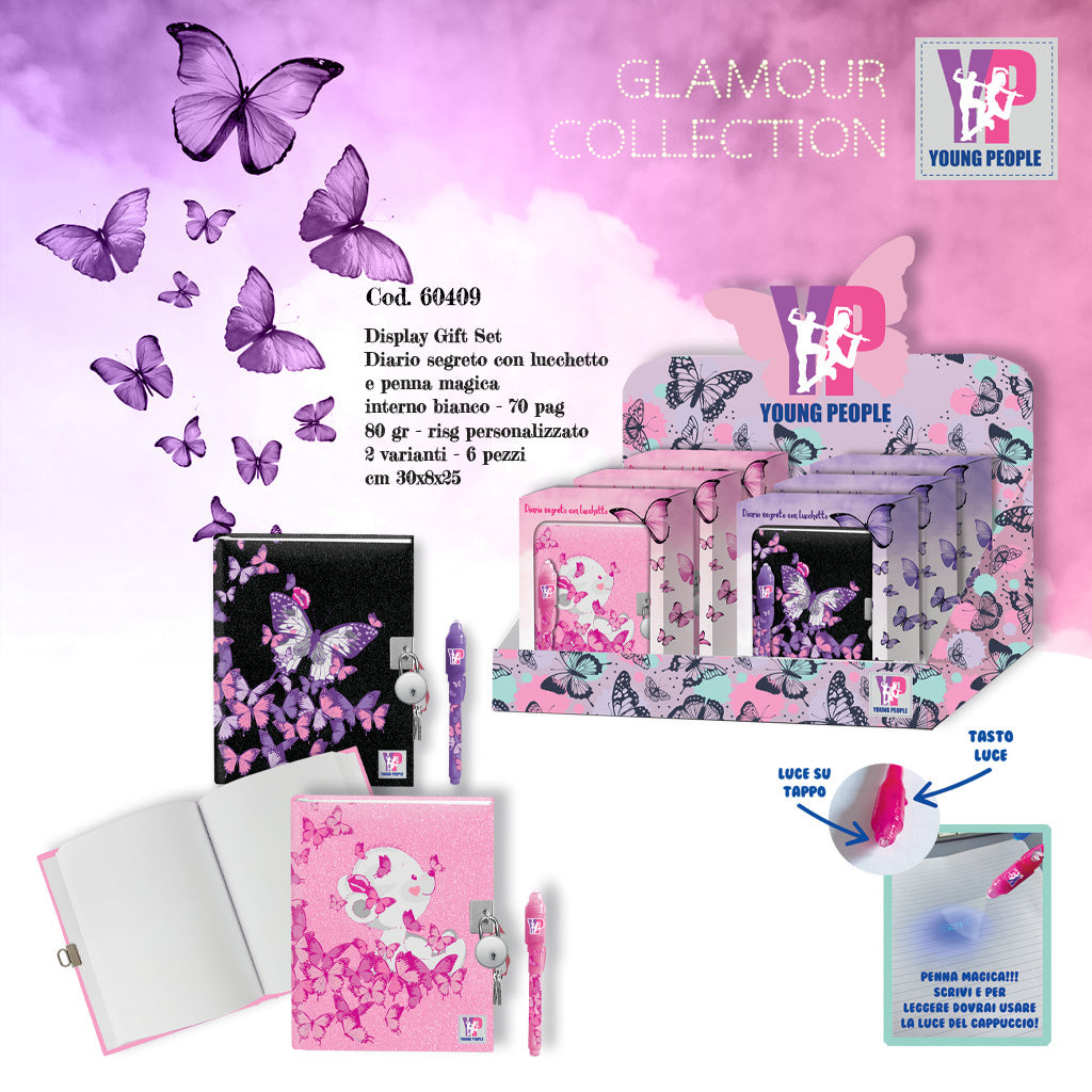 Diario segreto con lucchetto Glamour