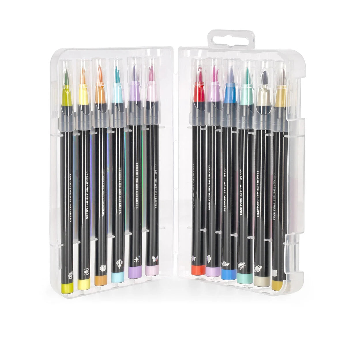 Set di 12 Pennarelli con Punta Pennello - Brush Markers
