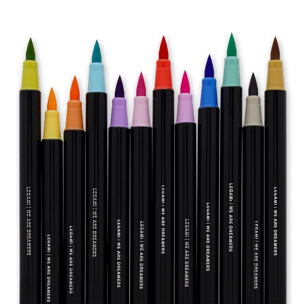 Set di 12 Pennarelli con Punta Pennello - Brush Markers