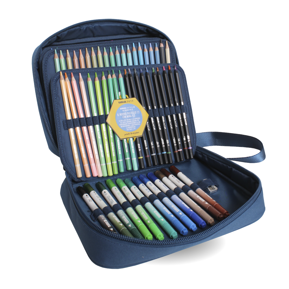 Art Box Premium 144 PEZZI con tracolla TINTA UNITA