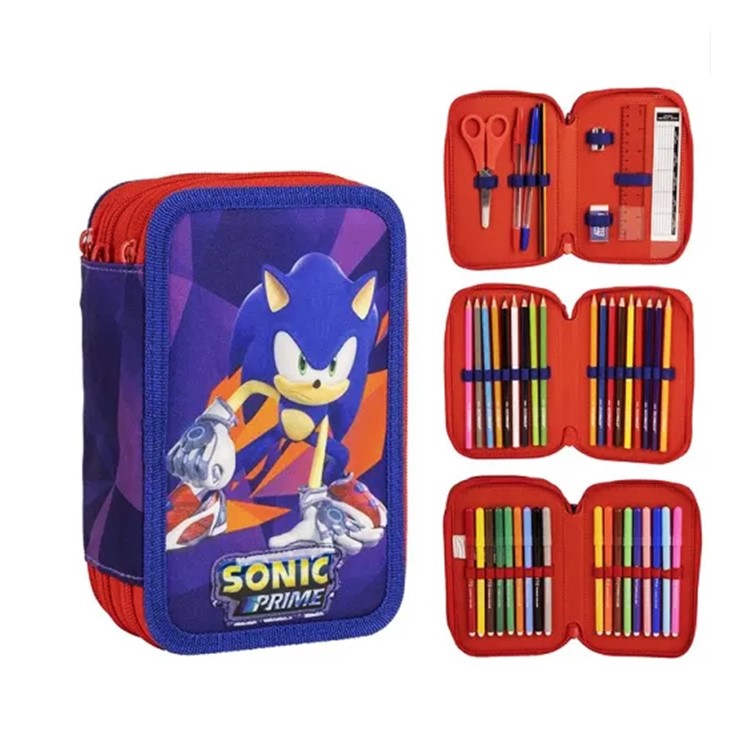 Astuccio 3 scomparti con accessori