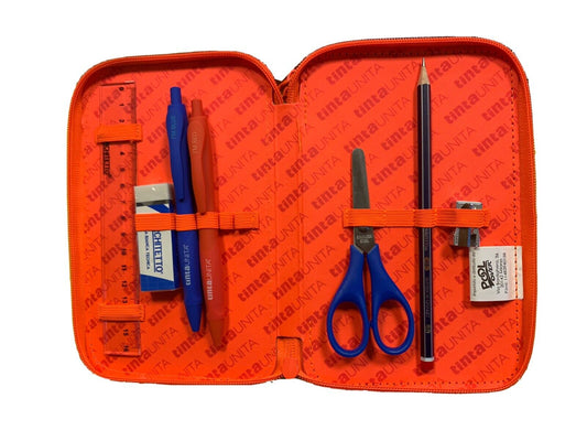 ASTUCCIO 4 ZIP CON TASCA TRASPARENTE