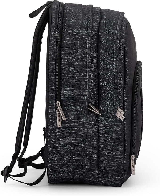 ZAINO ORGANIZZATO NERO GLITTER