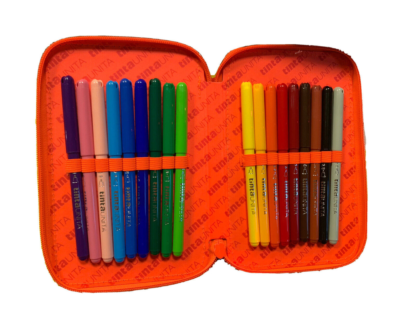 ASTUCCIO 4 ZIP CON TASCA TRASPARENTE