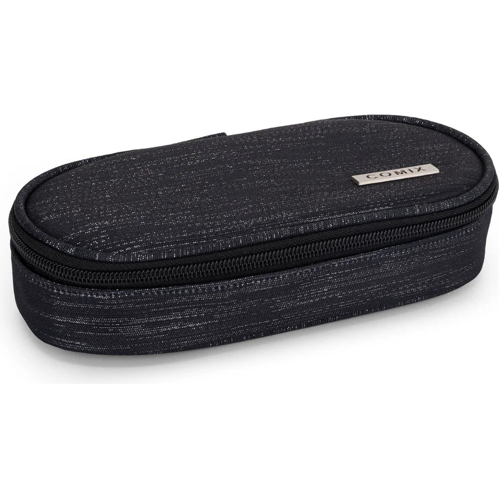ASTUCCIO OVALE NERO GLITTER
