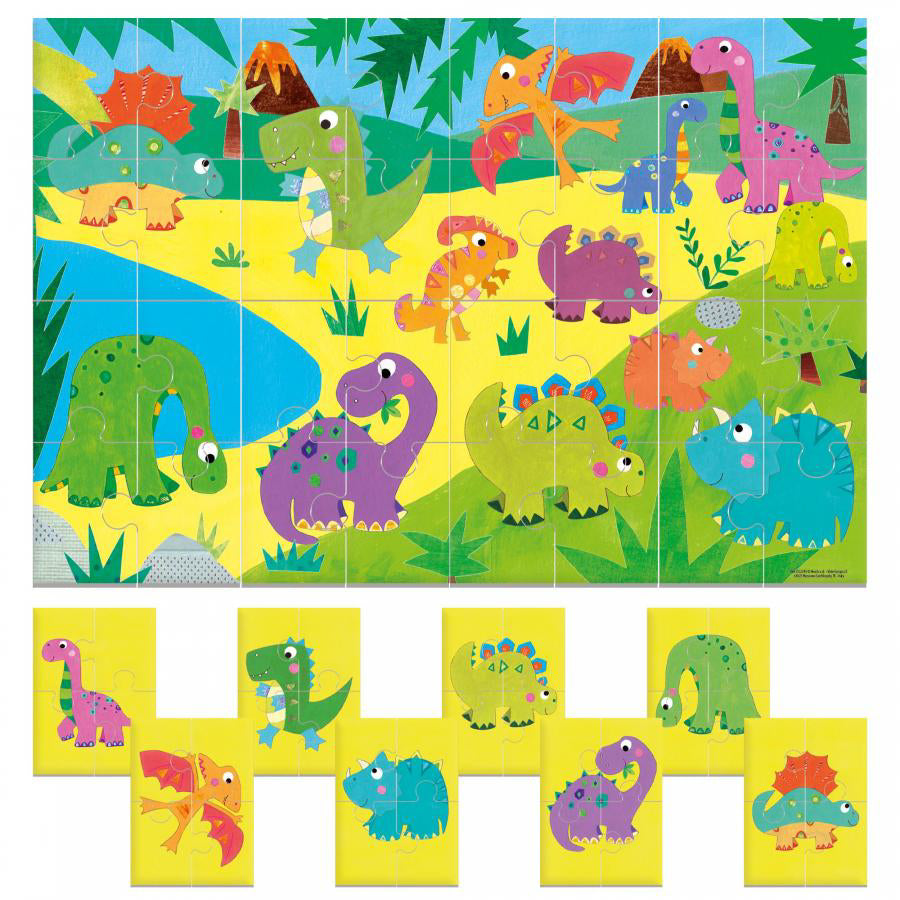 Puzzle 8+1 Dinosaurs