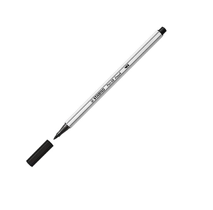 Pennarello Premium con punta a pennello - STABILO Pen 68 brush - Astuccio  da 10 - con 10 colori assortiti - STABILO - Cartoleria e scuola