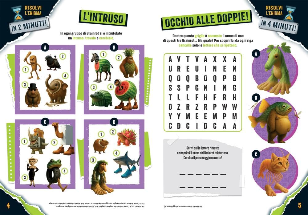 Brainrot challenge Super sticker – Libro