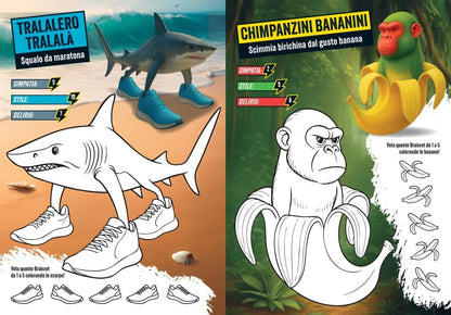 Brainrot challenge Mania con pupazzo squishy - Libro