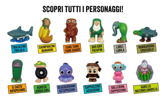 Brainrot challenge Mania con pupazzo squishy - Libro