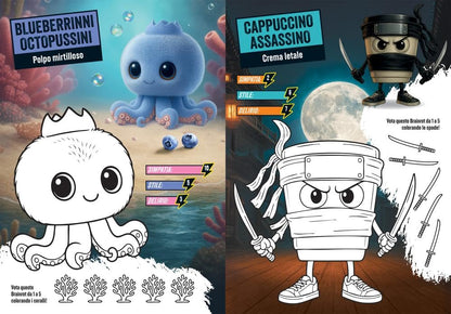 Brainrot challenge Mania con pupazzo squishy - Libro