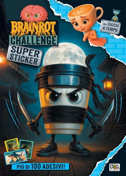 Brainrot challenge Super sticker – Libro