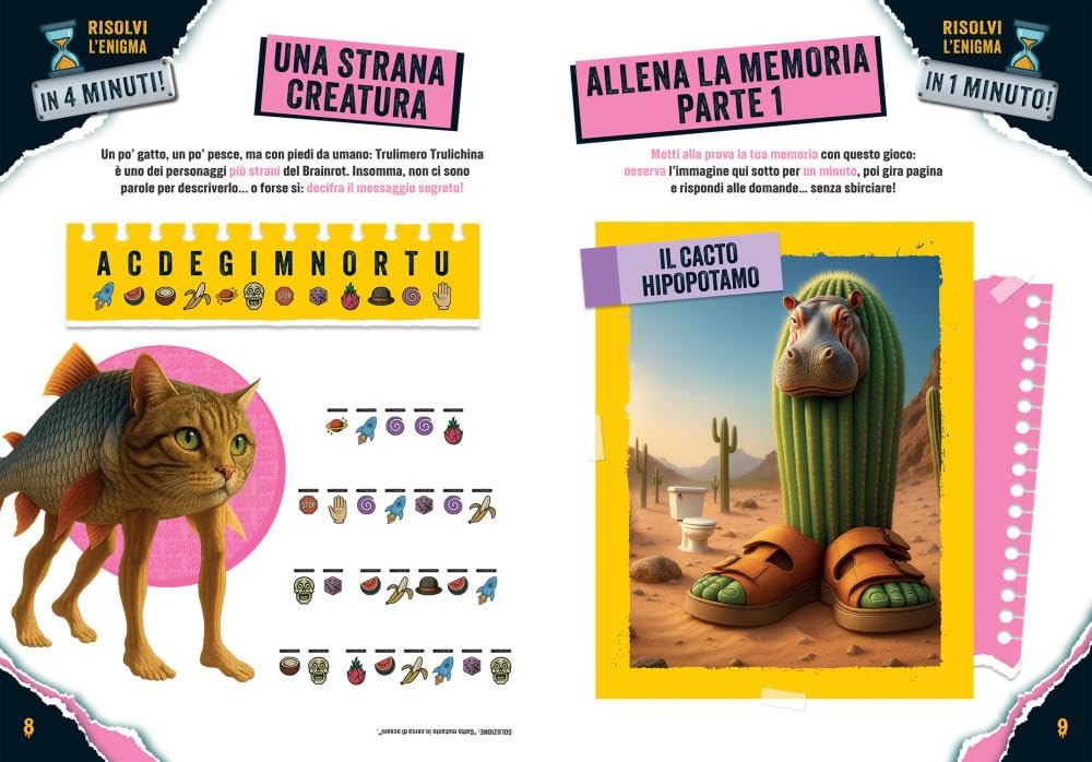 Brainrot challenge Super sticker – Libro