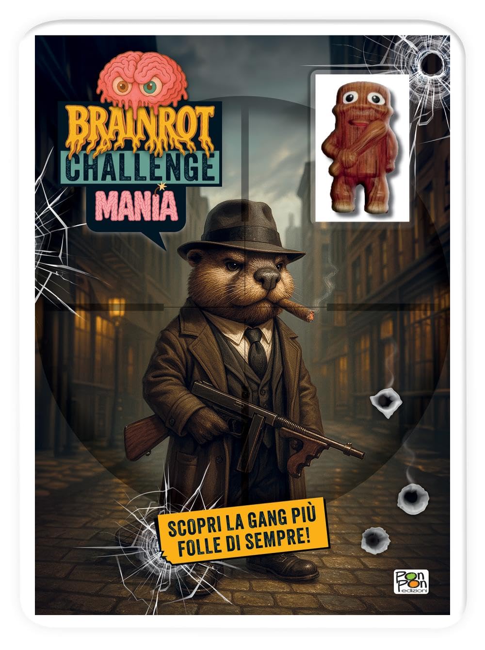 Brainrot challenge Mania con pupazzo squishy - Libro