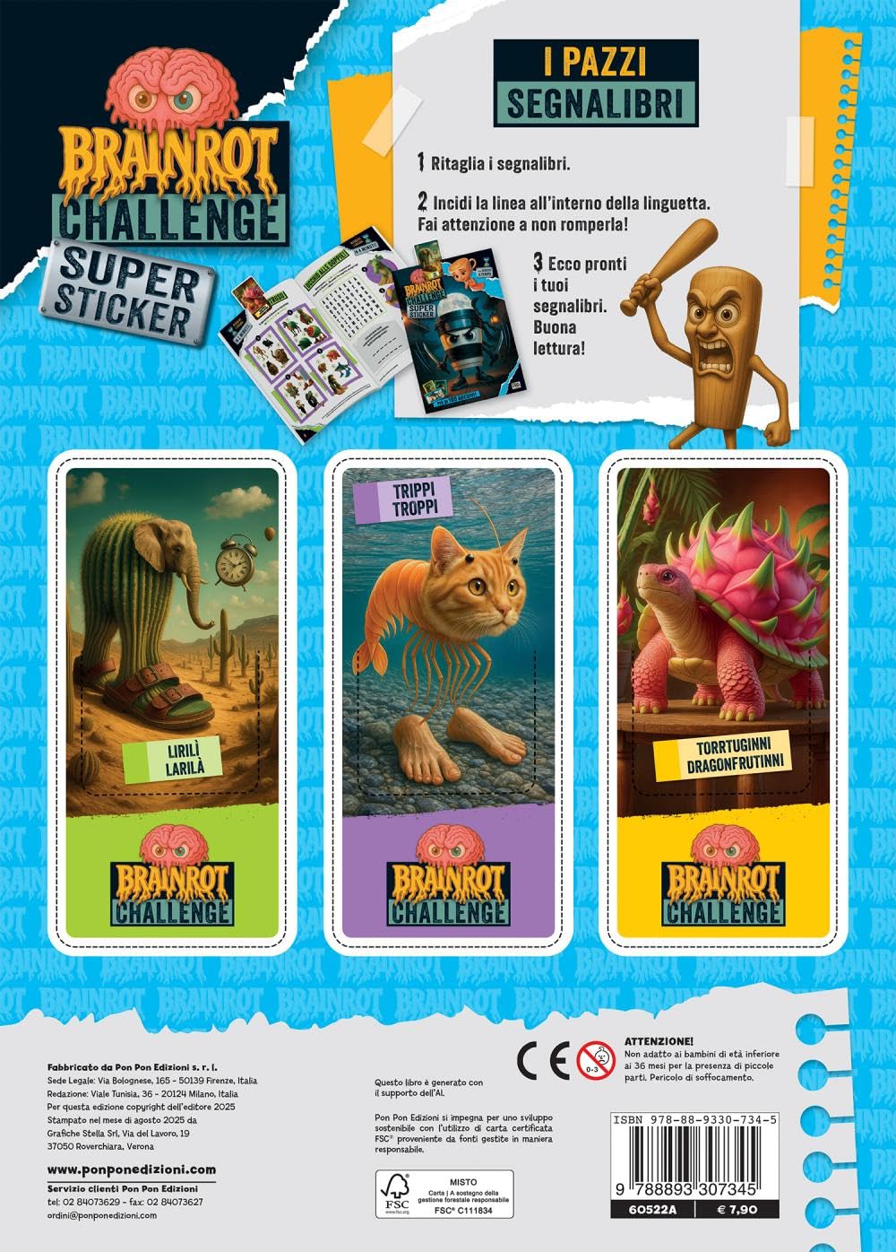 Brainrot challenge Super sticker – Libro