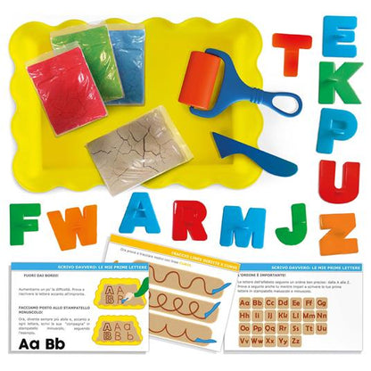 Lavagna di sabbia Montessori "Leggo e Scrivo"