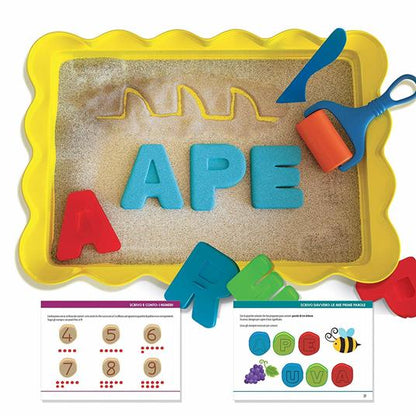 Lavagna di sabbia Montessori "Leggo e Scrivo"