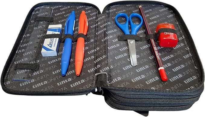 Astuccio 3 zip TINTA UNITA