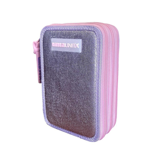 Astuccio 3 zip TINTA UNITA