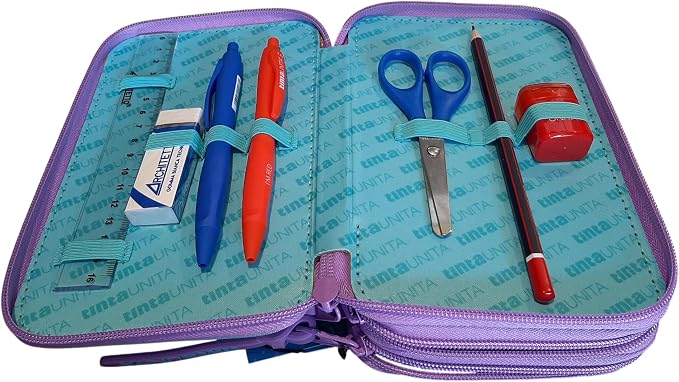 Astuccio 3 zip TINTA UNITA