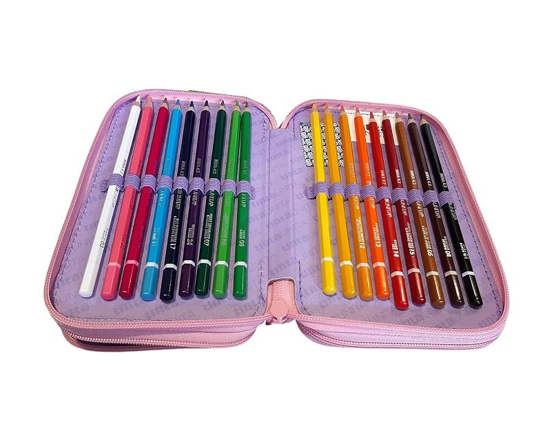 Astuccio 3 zip TINTA UNITA