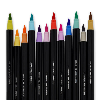 Set di 12 Pennarelli con Punta Pennello - Brush Markers
