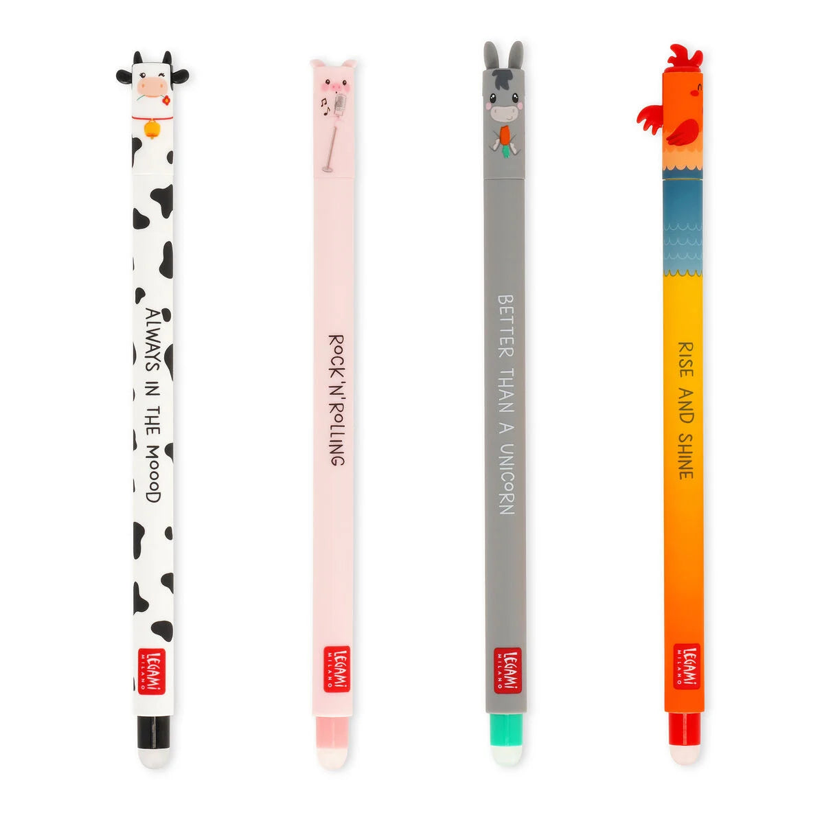 Set di 4 Penne Gel Cancellabili - Erasable Pen