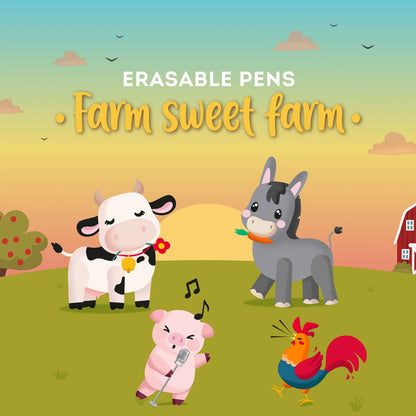 Set di 4 Penne Gel Cancellabili - Erasable Pen
