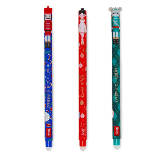 Set di 3 Penne Gel Cancellabili - The Nutcracker - Erasable Pen