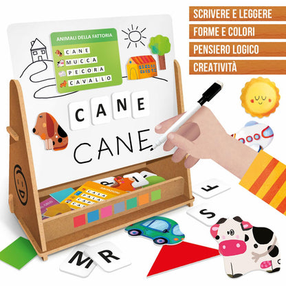 Lavagna Didattica Magnetica in Legno