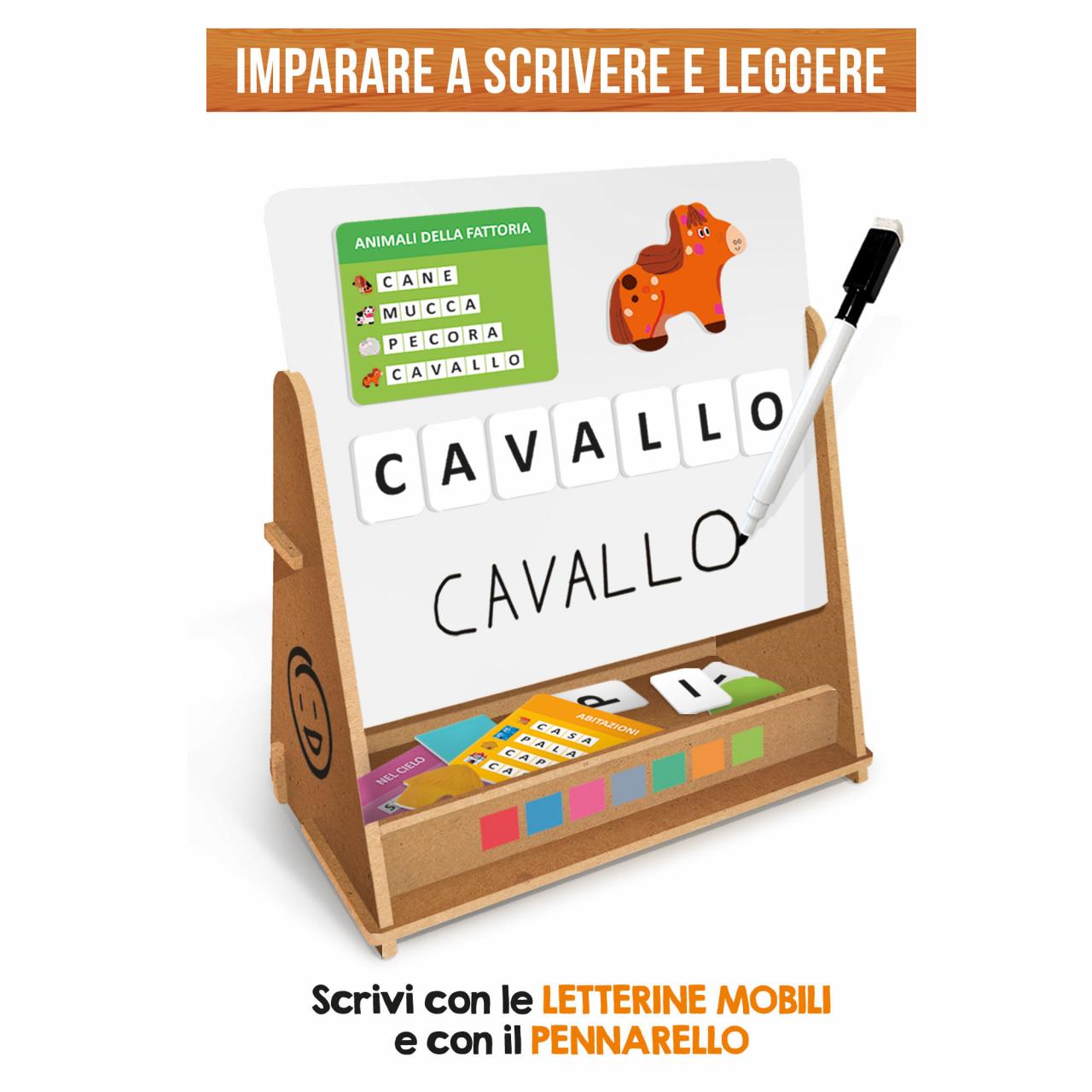 Lavagna Didattica Magnetica in Legno