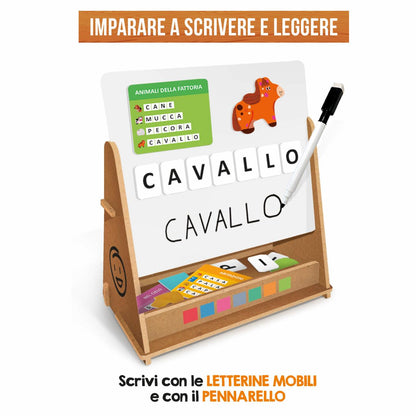 Lavagna Didattica Magnetica in Legno