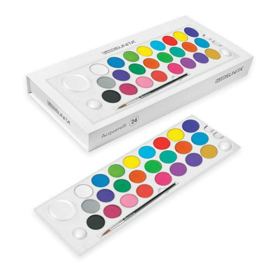 Acquerelli  in Magnetic Box 24pz TINTA UNITA