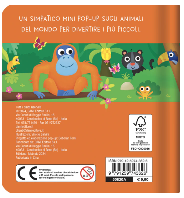 Animali del mondo Mini Pop up