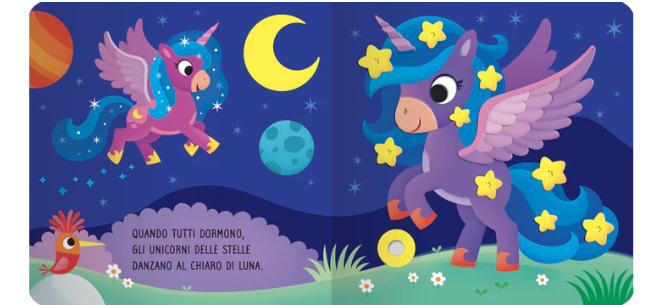 Unicorni Libro Tattile Sonoro