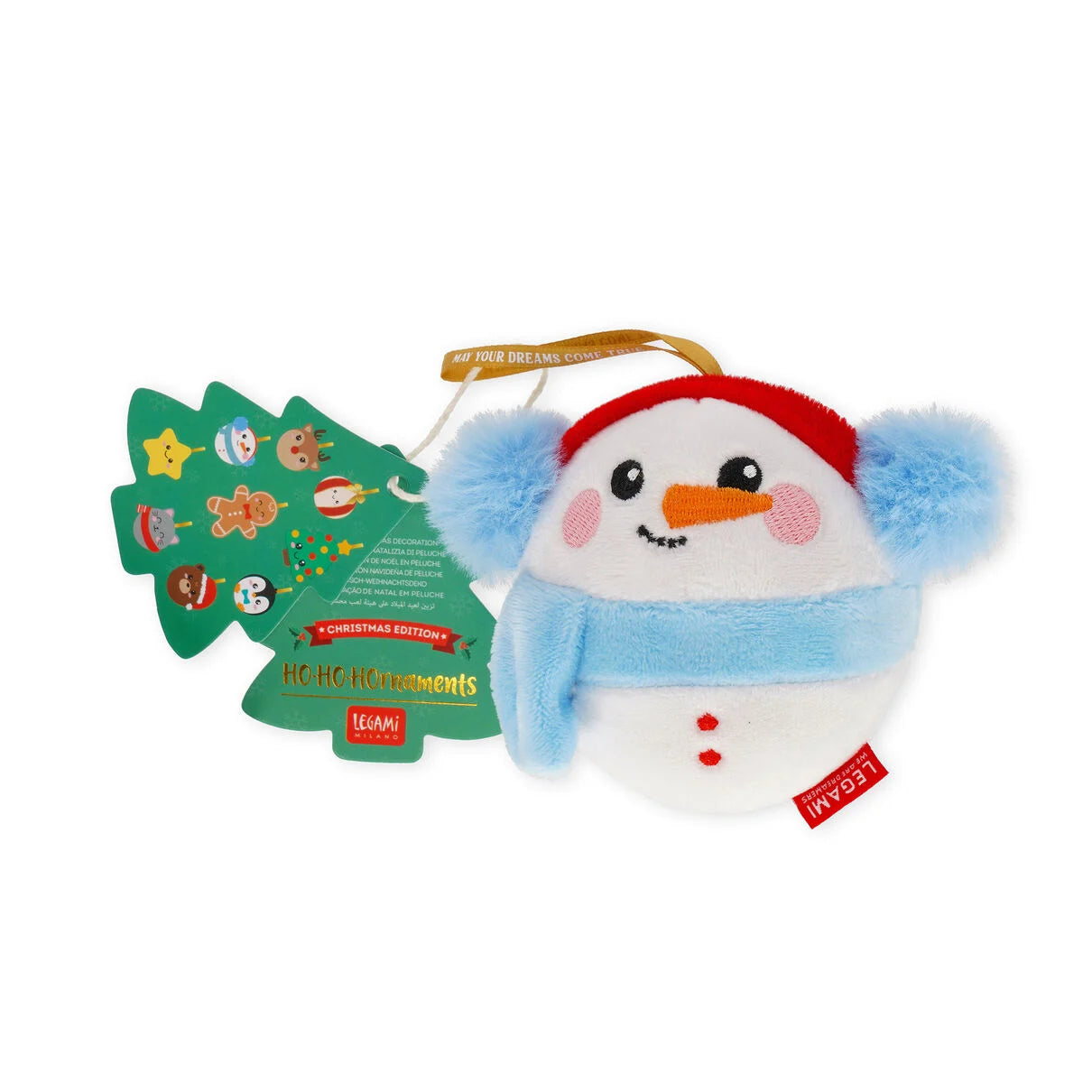 Decorazione Natalizia di Peluche - Snowman - Oh-Oh-Ohrnaments