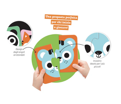 Animali - Primi puzzle 2 pezzi