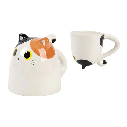 Tazza in Ceramica Up & Down - GATTO TRICOLORE