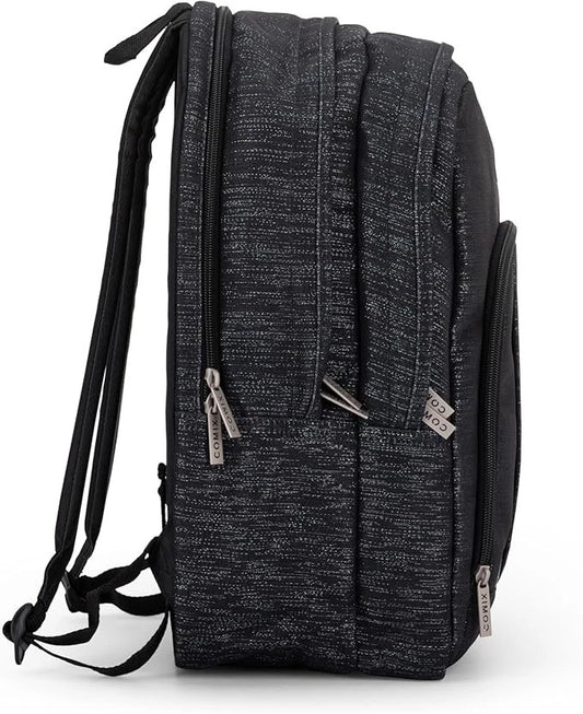 ZAINO ORGANIZZATO NERO GLITTER