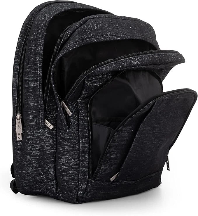 ZAINO ORGANIZZATO NERO GLITTER