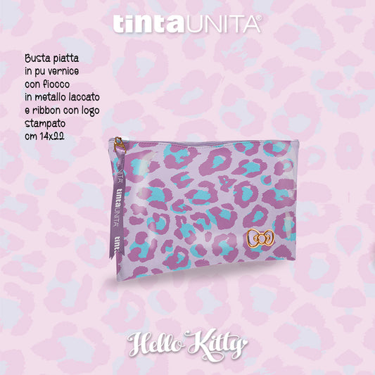 Porta monete spiccioli Mini Bag Tinta Unita Hello Kitty Vernice catena  dorata